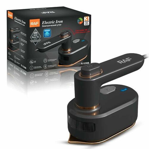 Утюг для путешественников R1236 чёрный Фирма RAF 120000₽