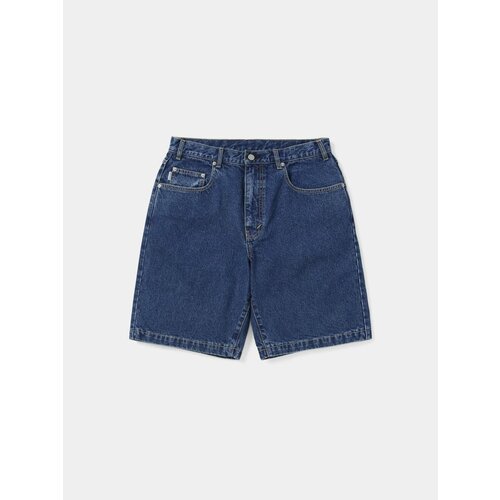 фото Шорты thisisneverthat washed denim short, размер s, синий