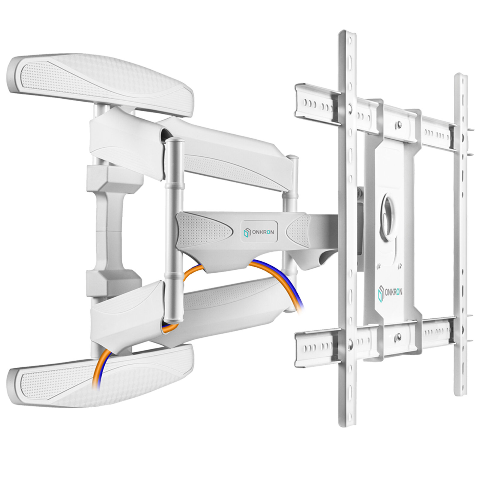Кронштейн на стену ONKRON M6L для телевизора 40"-75", наклонно-поворотный, до 45,5 кг, белый