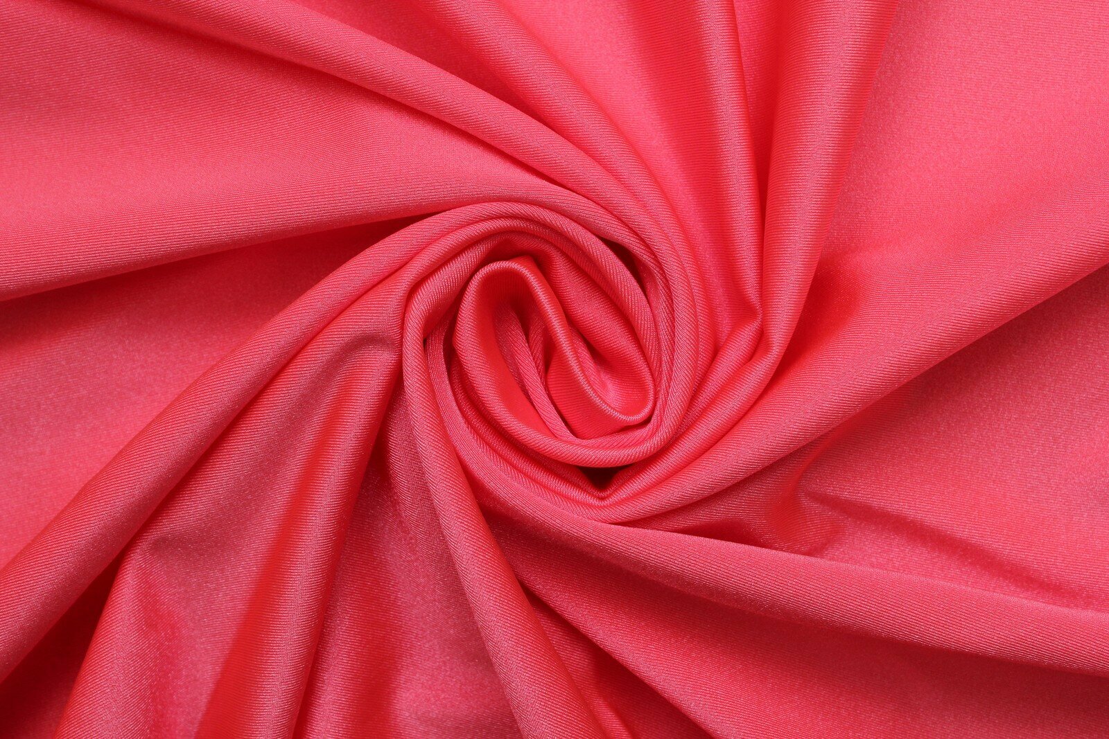 Ткань Лайкра-бифлекс кораллово-розовая, ш150см, 0,5 м