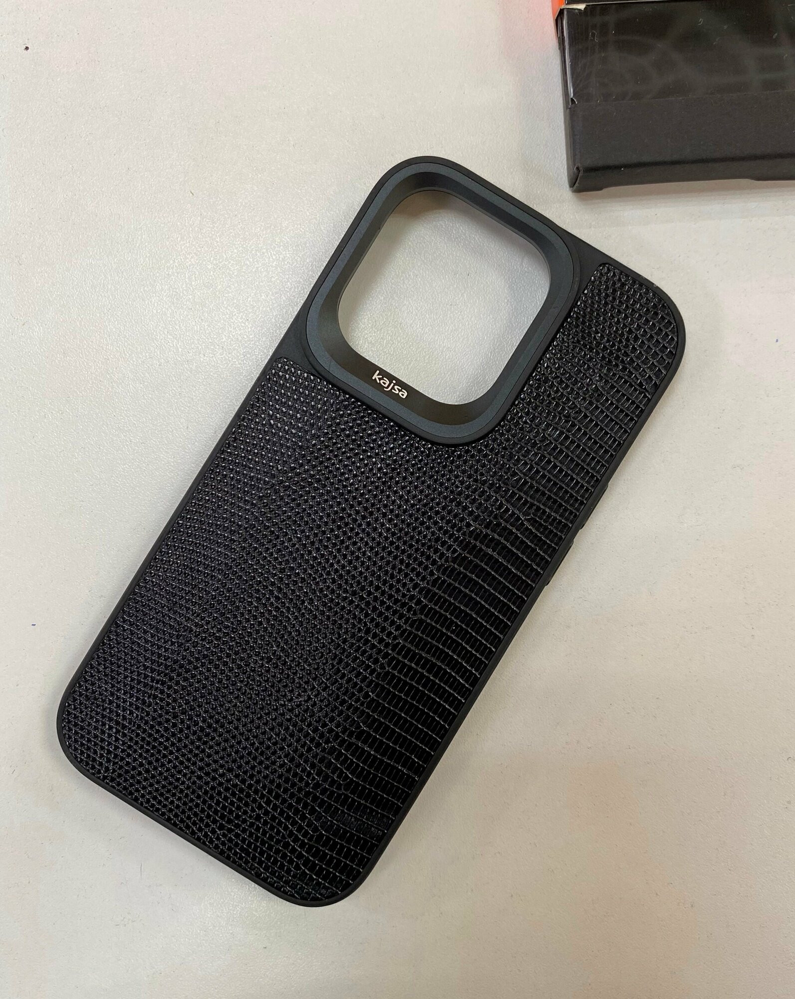 Чехол Kajsa для IPhone 14 Pro, айфон 14 про Mountain black черный