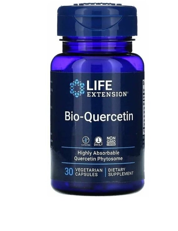 Bio-Qurcetin (Био-кверцитин) 30 вегетарианских капсул (Life Extension)