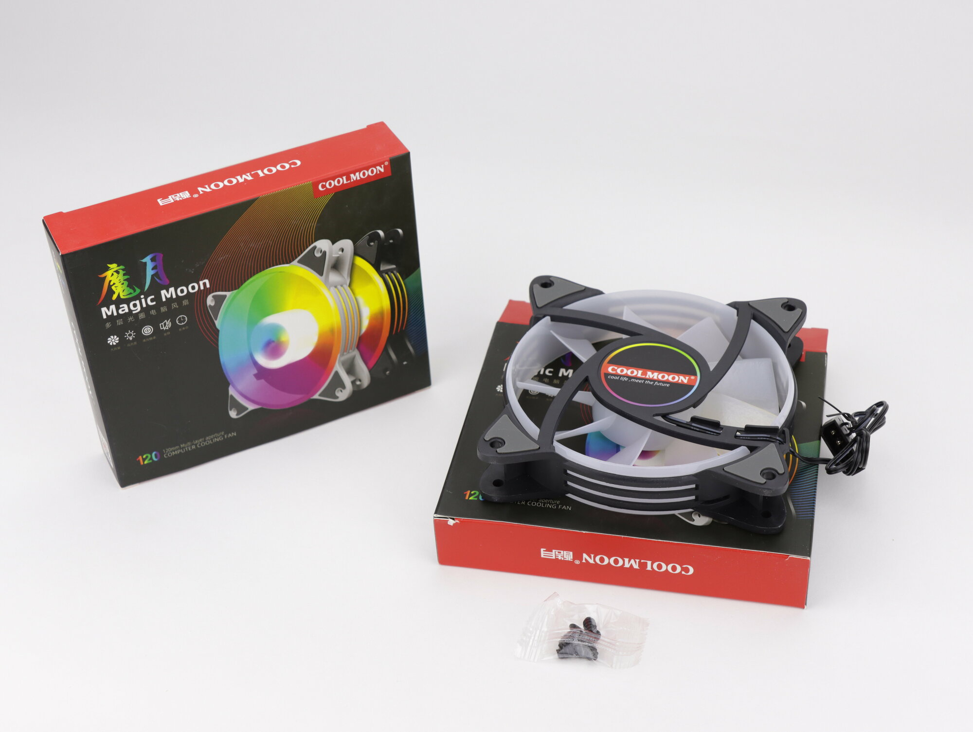 Вентилятор для корпуса "CoolMoon Magic Molex" 12см