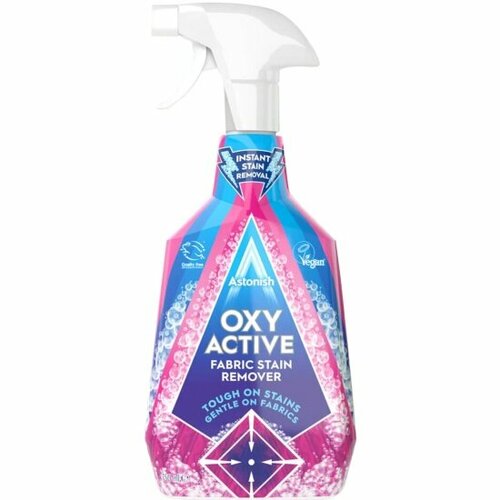 Пятновыводитель Astonish OXY ACTIVE FABRIC STAIN REMOVER, активный, 750 мл, спрей