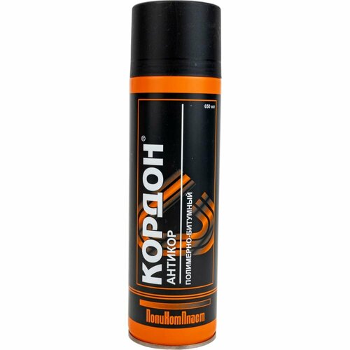 Антикор Полимернобитумный Спрей Кордон 650 Мл. Поликомпласт Рт180042 ПолиКомПласт арт. PT180042