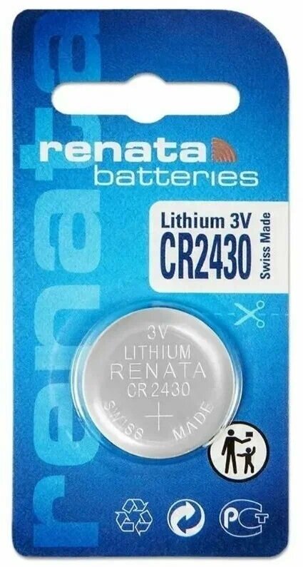 Элемент питания Renata Lithium CR2430 3V (1 шт)