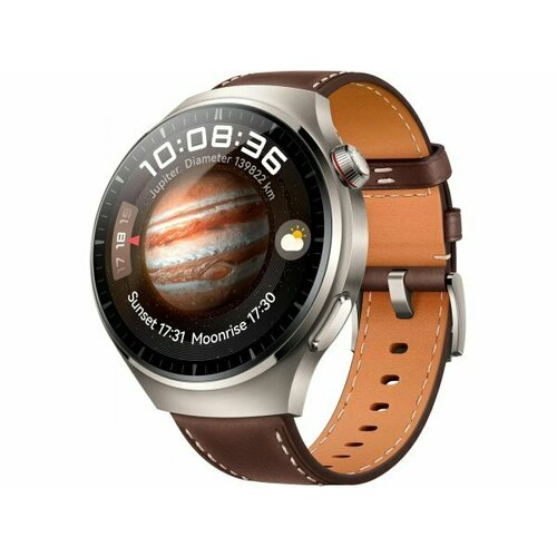 Смарт-часы Huawei Watch 4 Pro LTE Dark Brown Leather Strap (Medes-L19L) коричневый
