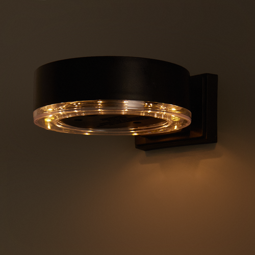 Светильник настенный поликристаллический уличный на солнечных батареях OSL-001 IP54 цвет черный теплый белый свет 1813₽