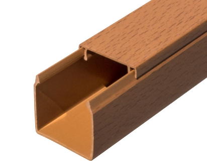 фото Кабель-канал Промрукав цвет серый 2-й замок размер 40х40х1000 мм (комплект 1 метр)