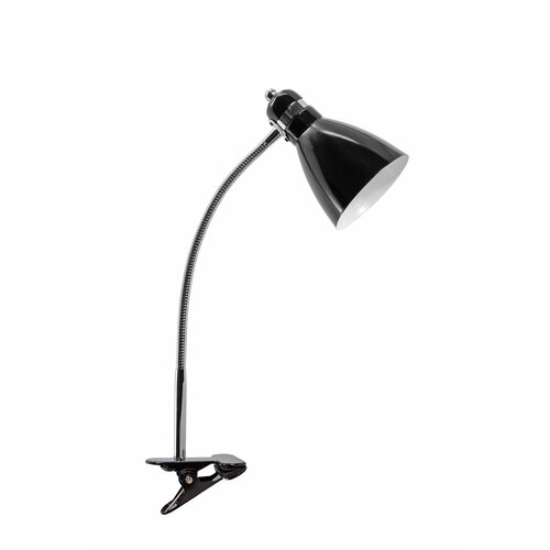 Настольный светильник на прищепке 60 Вт Е27 белый глянец