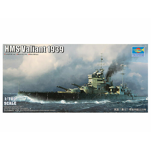 05796 Trumpeter Корабль HMS Valiant 1939г. (1:700) 06717 trumpeter королевский линкор великобритании hms nelson 1944 1 700