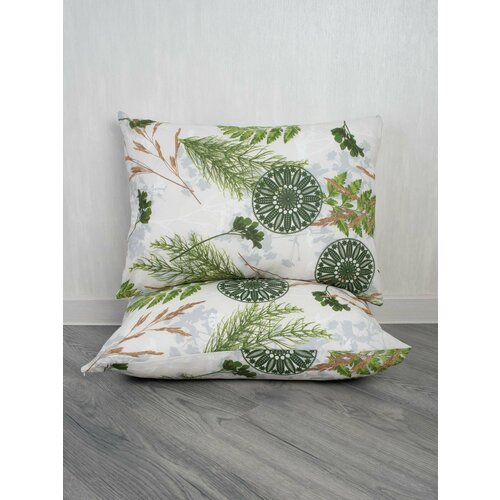 Наволочки 50x70, 2 штуки, хлопок 100 %, на молнии