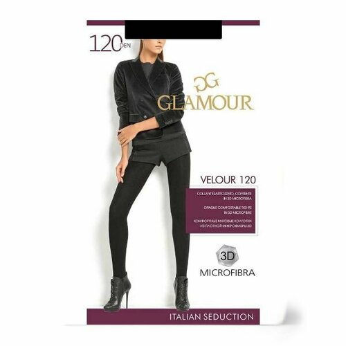 колготки glamour 120 den размер 2 черный Колготки Glamour, 120 den, размер 2, черный