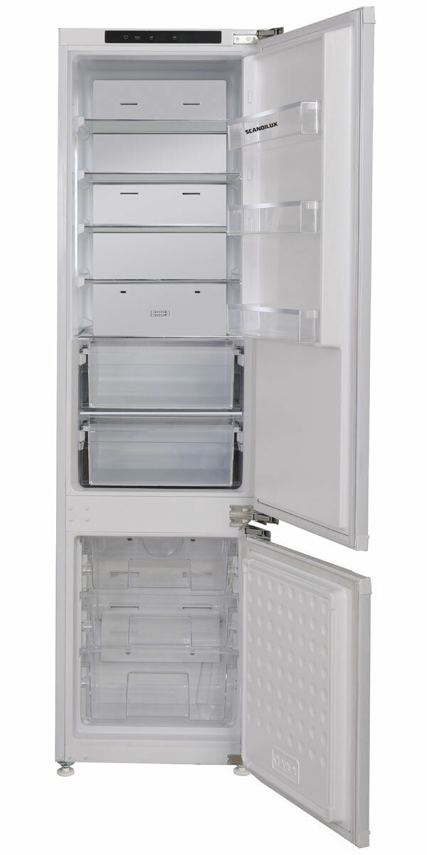 Встраиваемый двухкамерный холодильник Scandilux CTFBI205E