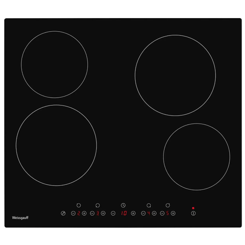 Электрическая варочная панель WEISSGAUFF HV 640 BM электрическая варочная панель weissgauff hv 32 bm черный