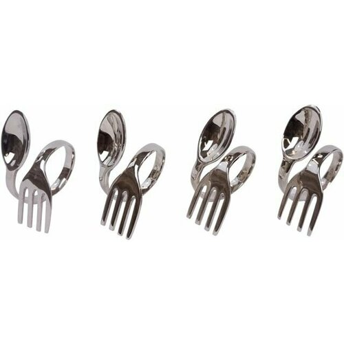 Набор из 4-х колец для салфеток Приборы 12x15х4см 3260₽