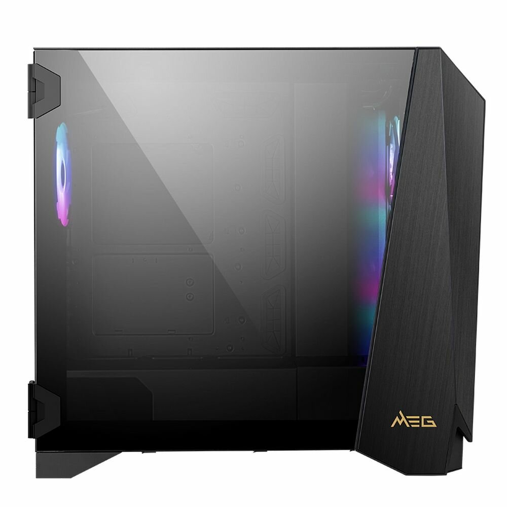 Корпус eATX MSI 306-7G15R21-W57 черный, без БП, окно из закаленного стекла, USB Type-C, 2*USB 3.2, audio - фото №2