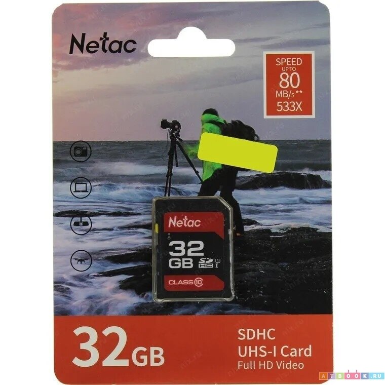 Карта памяти Netac P600 SDHC 32Gb Сlass 10 (NT02P600STN-032G-R)