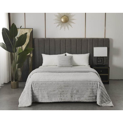 Плед Кролик двусторонний 200*230 см искусственный мех, покрывало,