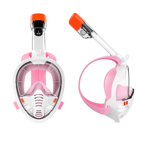 Маска для снорклинга-розовый, L/XL маска для снорклинга и ныряния цвет розовый размер l xl