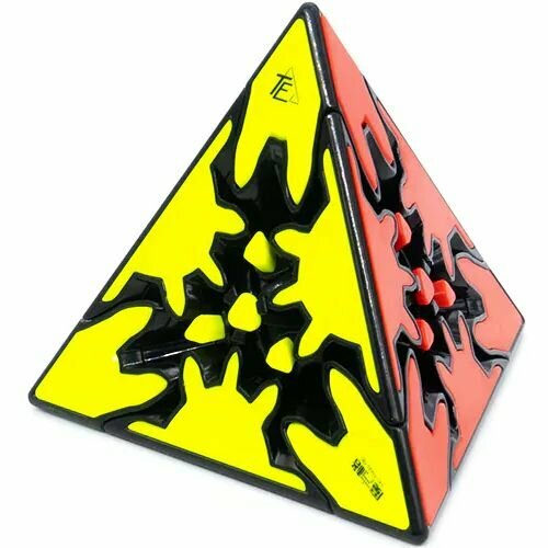 Пирамидка рубика с шестеренкам QiYi MoFangGe Gear Pyraminx / Развивающая головоломка головоломка qiyi mofangge пирамидка рубика pyraminx color