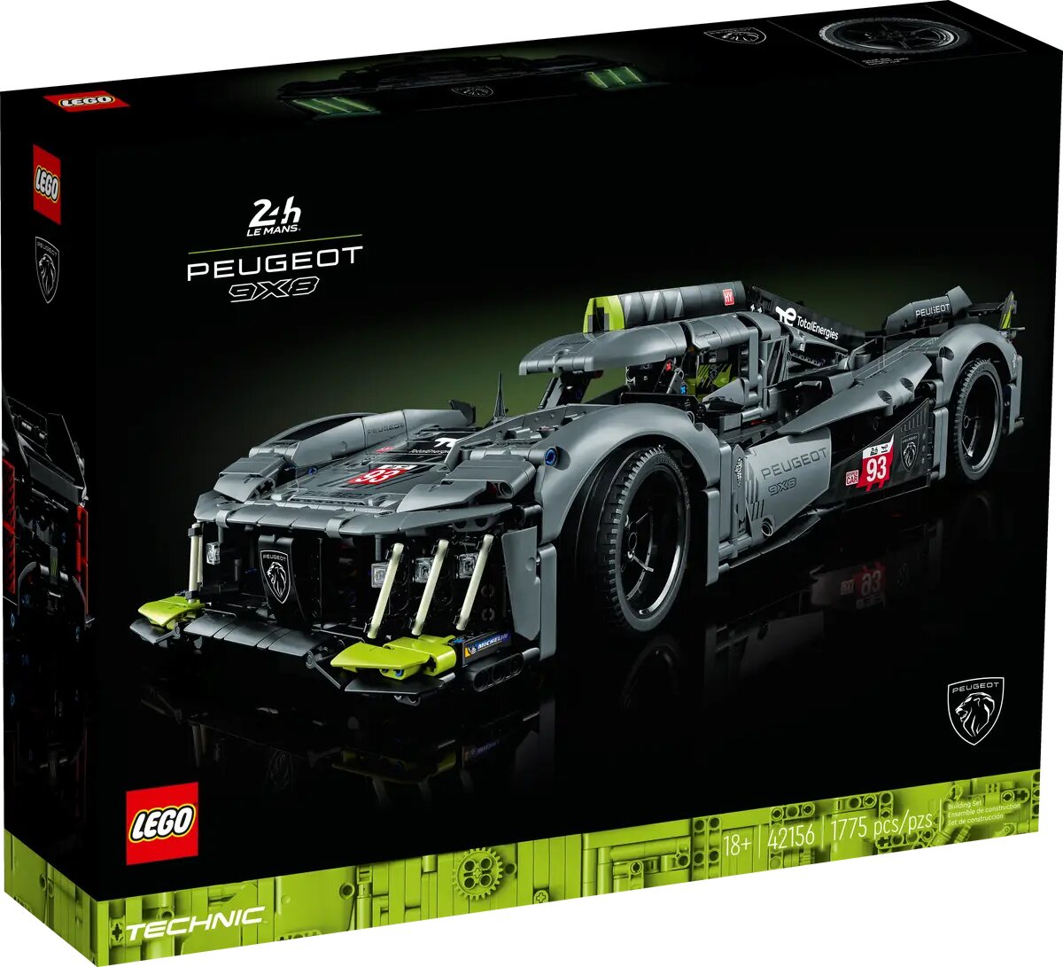 Конструктор LEGO Technic 42156 Конструктор Peugeot 9x8 Hypercar