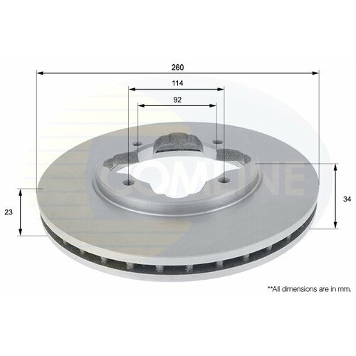 Диск тормозной перед Comline ADC0515V