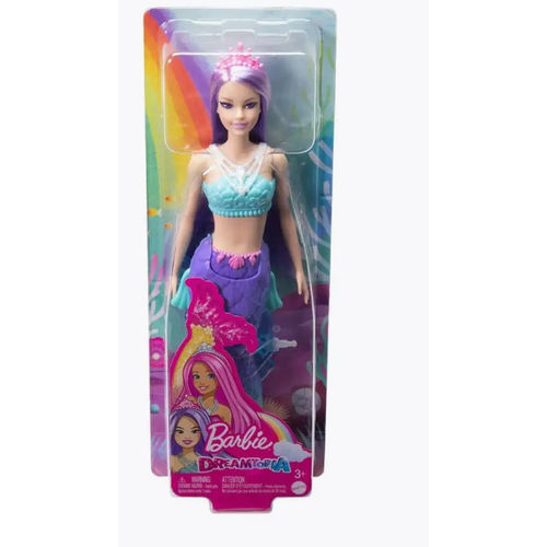 кукла barbie снежная принцесса gkh26 Barbie Кукла Dreamtopia Принцесса с фиолетовыми волосами HGR08/HGR10
