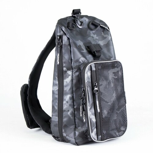 Сумка-рюкзак рыболовная Yaman Sling Shoulder Bag, 44х24х17 см, цв. серый камуфляж /5/, Y-SSB-01