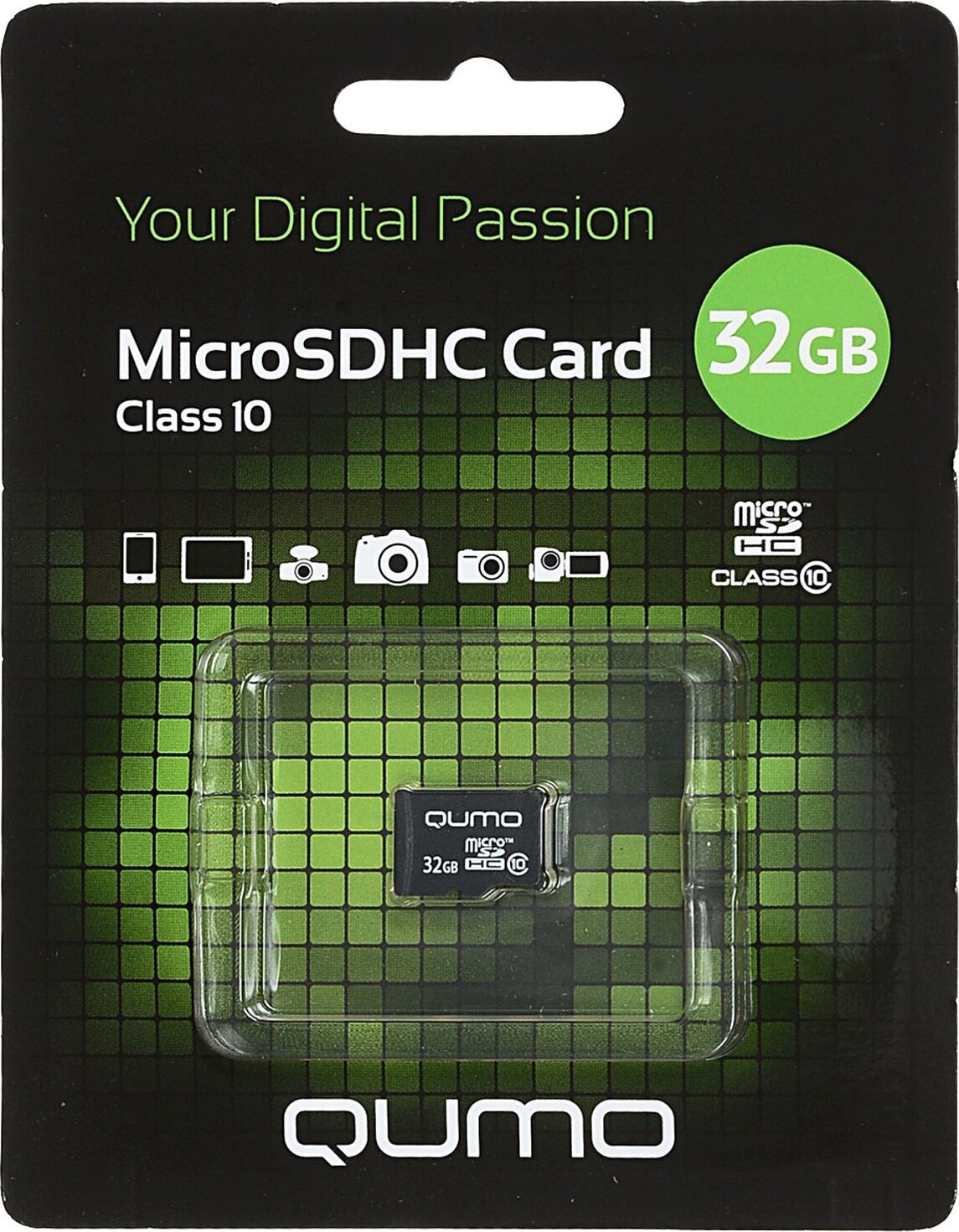 Карта памяти Qumo microSDHC 32 ГБ Class 10, V10, A1, UHS-I U1, 1 шт., черный - фото №9