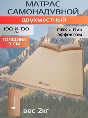 Надувной матрас туристический для сна самонадувающийся коврик для палатки MirCamping CRT121