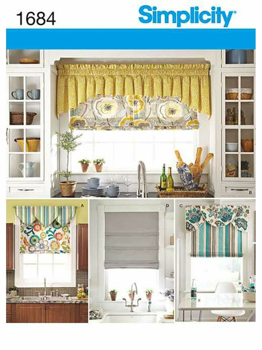 фото Выкройка Simplicity Шторы и Ламбрекены