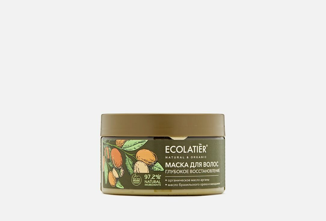 Маска для волос Глубокое восстановление ECOLATIER ORGANIC ARGANA