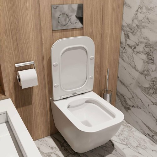 Унитаз подвесной CERUTTI SPA MIMI Aria MW сиденье slim дюропласт с микролифтом быстросъемное белый