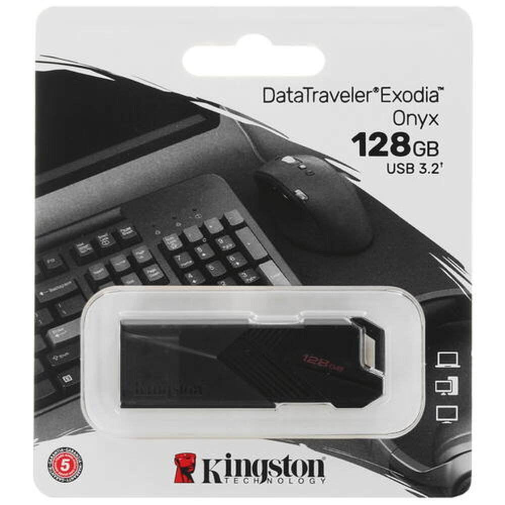 Память USB Flash 128 ГБ Kingston DataTraveler Exodia Onyx [DTXON/128GB]