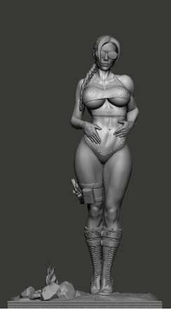 Лара Крофт/Lara Croft/статуэтка для покраски 15см