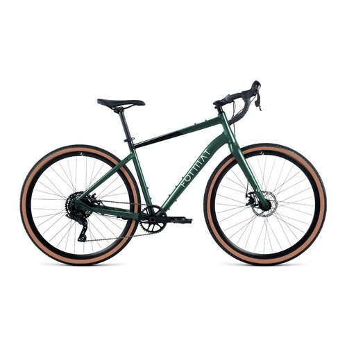 шоссейный велосипед format 5222 700c 16 скоростей рост 500 мм темно зеленый Велосипед FORMAT 1443 700C (700C 9 ск. рост. M) 2024, зеленый