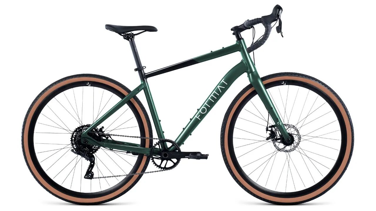 Велосипед FORMAT 1443 700C (700C 9 ск. рост. M) 2024, зеленый