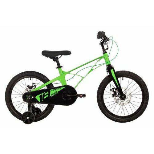 Велосипед NOVATRACK 18 Blast Магнезиевая рама зелёный полная защ цепи диск тормоз короткие крылья 18340₽