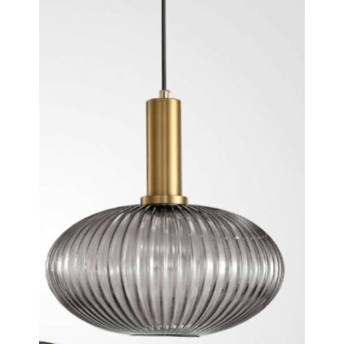 Светильник потолочный Eleonore C/подвесной/светодиодный/золото/на кухню/металл/стекло/коричневый/Е27