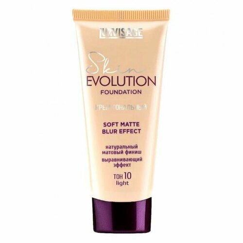 Luxvisage Крем тональный Skin Evolution Foundation soft matte blur effect, тон 10 light, 35 гр