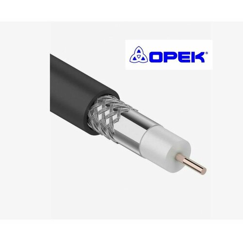 Кабель коаксиальный OPEK RG-6U 75 Ом телевизионный 10CU 64012AL OD 68 10 м 330₽