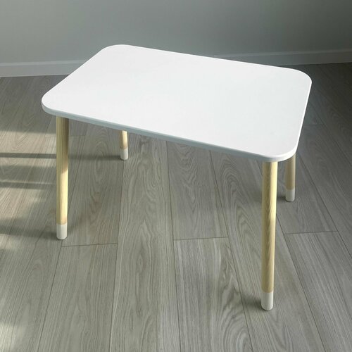 Детский стол прямоугольный белый