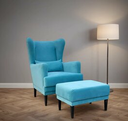 Кресло и пуф Центр Мебель Комплект