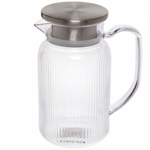 Кувшин пластиковый 1000мл Хай-Тек с металлической крышкой 1309₽