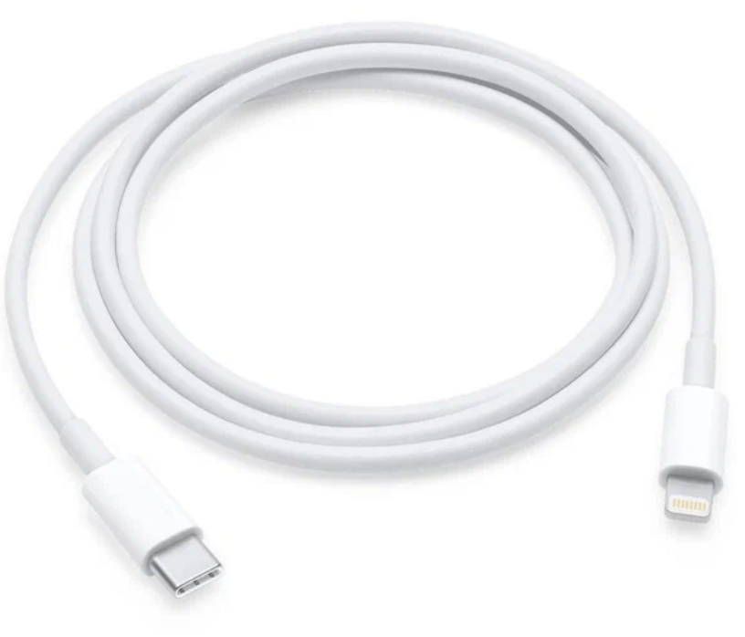 Кабель Apple USB Type-C - Lightning, 1 м, 1 шт, белый