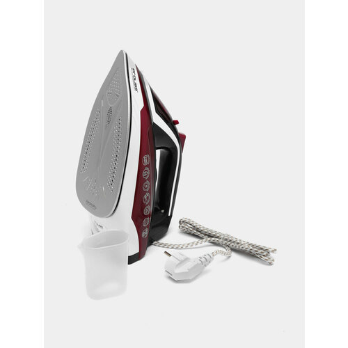 Мощный утюг паровой Proliss PRO-1020 самоочищающийся 2200вт черный бордовый керамическое покрытие подошвы 193200₽