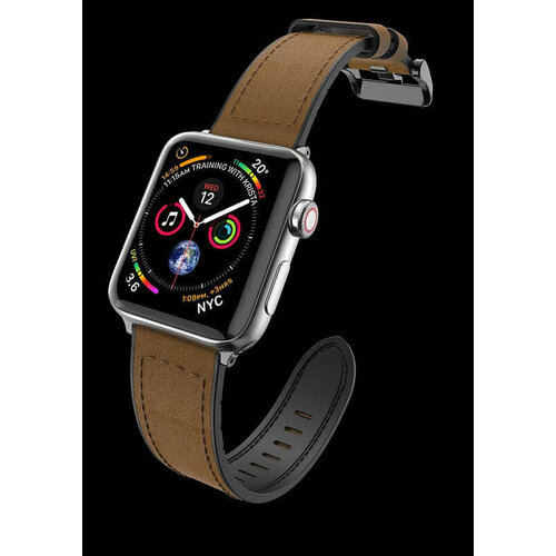 Ремешок X-Doria Hybrid Leather для Apple watch 38/40 мм Коричневый 483209