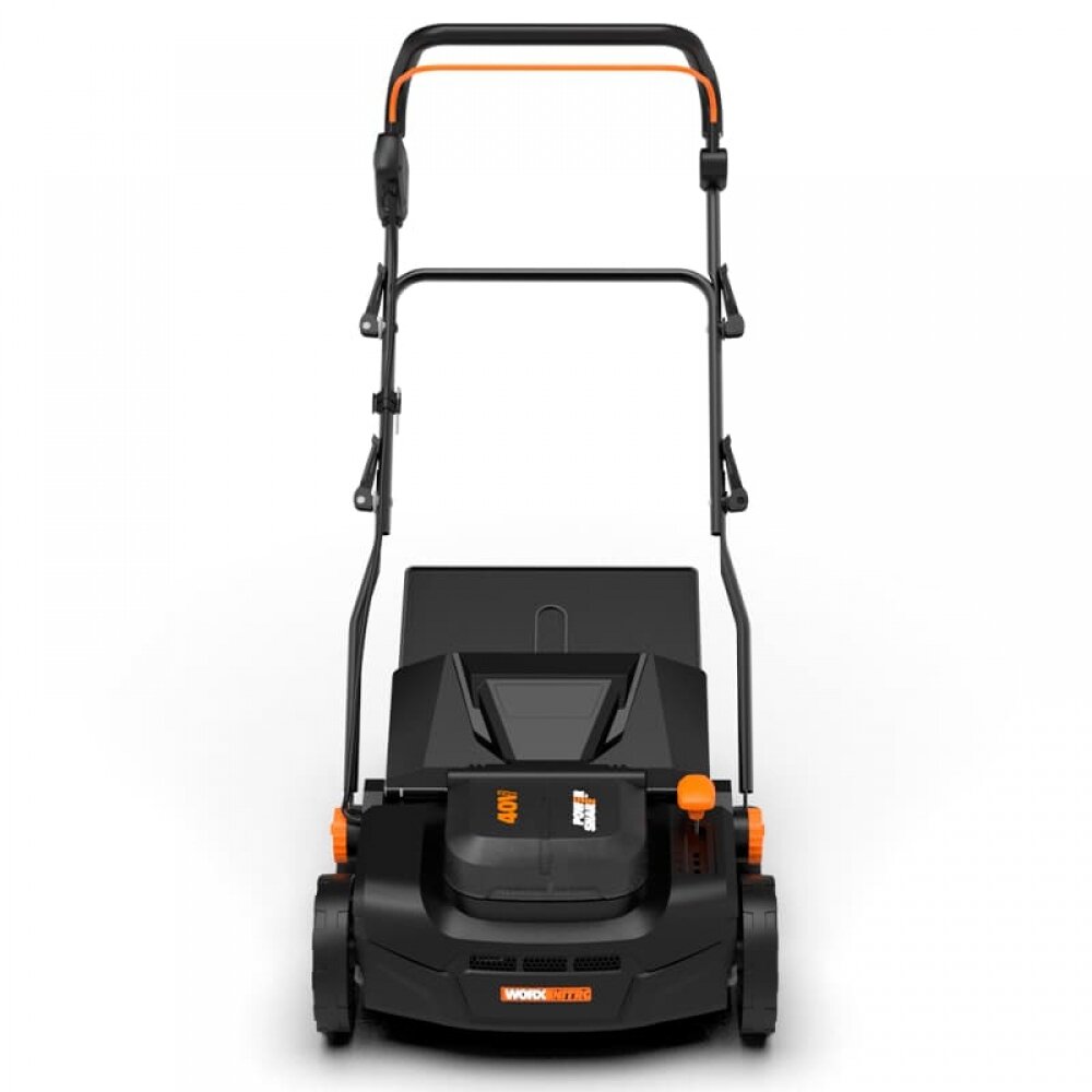 Аккумуляторный скарификатор-аэратор с бесщёточным мотором Worx Nitro WG855E.9, 40 В, ширина обработки 36 см, без АКБ и ЗУ - фотография № 4