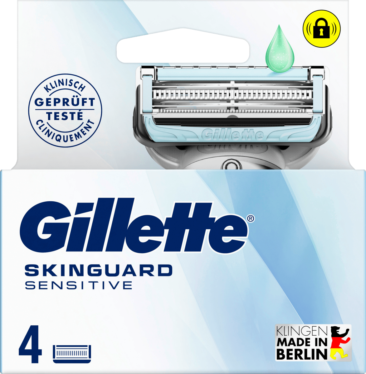 Сменные Кассеты Gillette Skinguard Sensitive 4шт